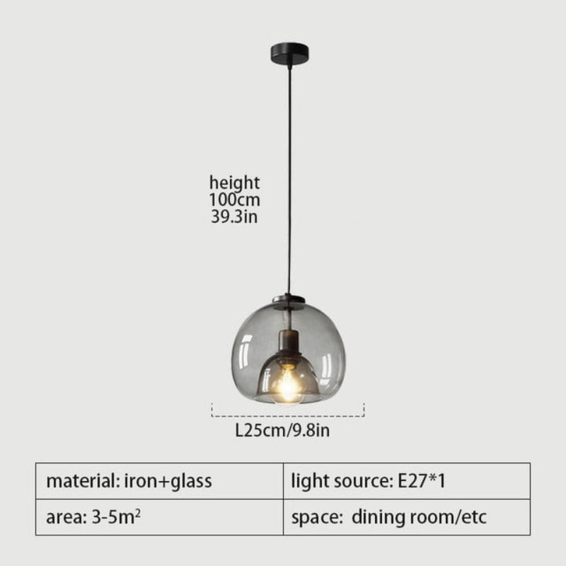 Dark Scandinavian LED Pendant Light | OpalDwell - OpalDwell