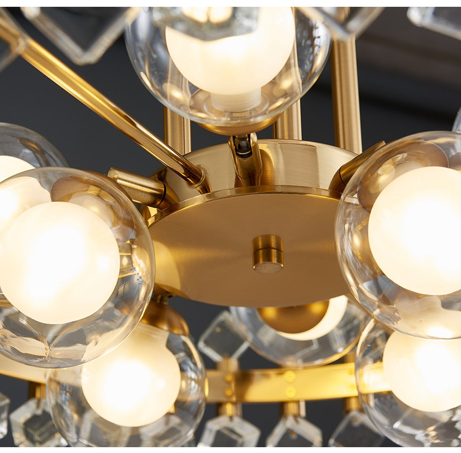 Lumira Colorful Crystal Chandelier for Living Room - OpalDwell