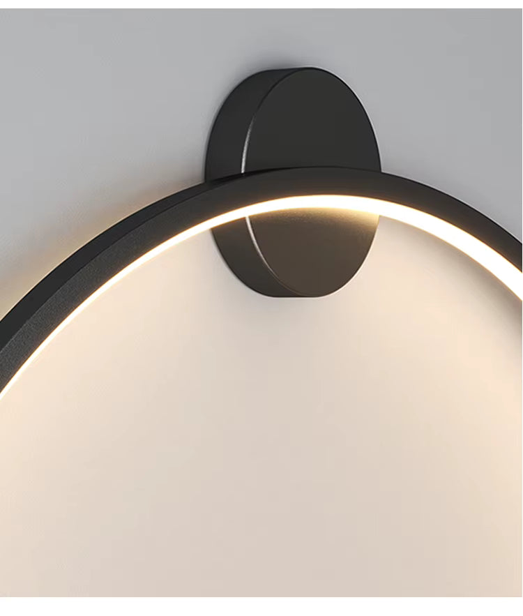 LumaNova Round Wall Light for Modern Minimalist Interiors OpalDwell