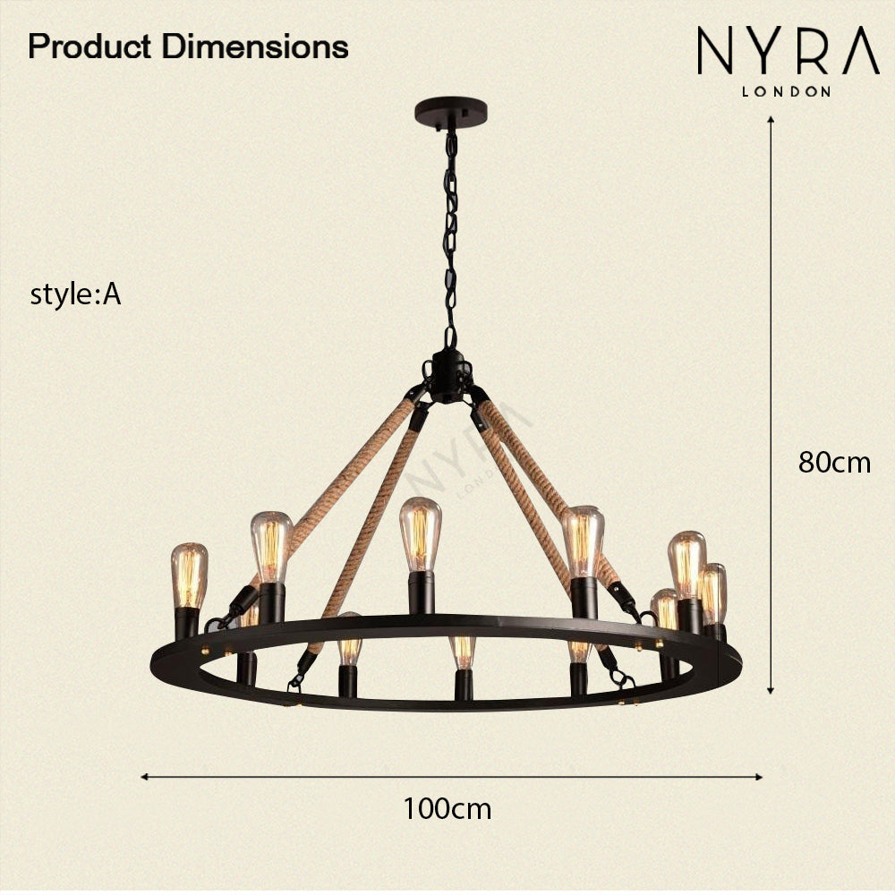 Harlow Farmhouse Chandelier - OpalDwell