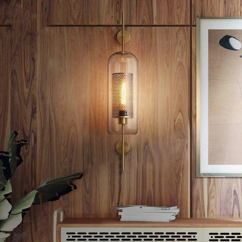 LumaHex Honeycomb Orb Wall Sconce With Warm Gold Glow - OpalDwell