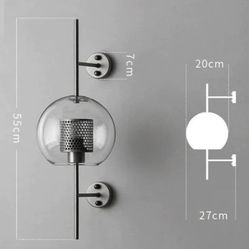 LumaHex Honeycomb Orb Wall Sconce With Warm Gold Glow - OpalDwell