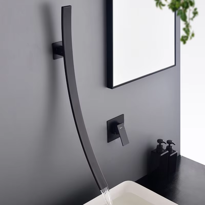 Aeris Arc Spout Faucet Modern Minimalist Bath Fixture OpalDwell