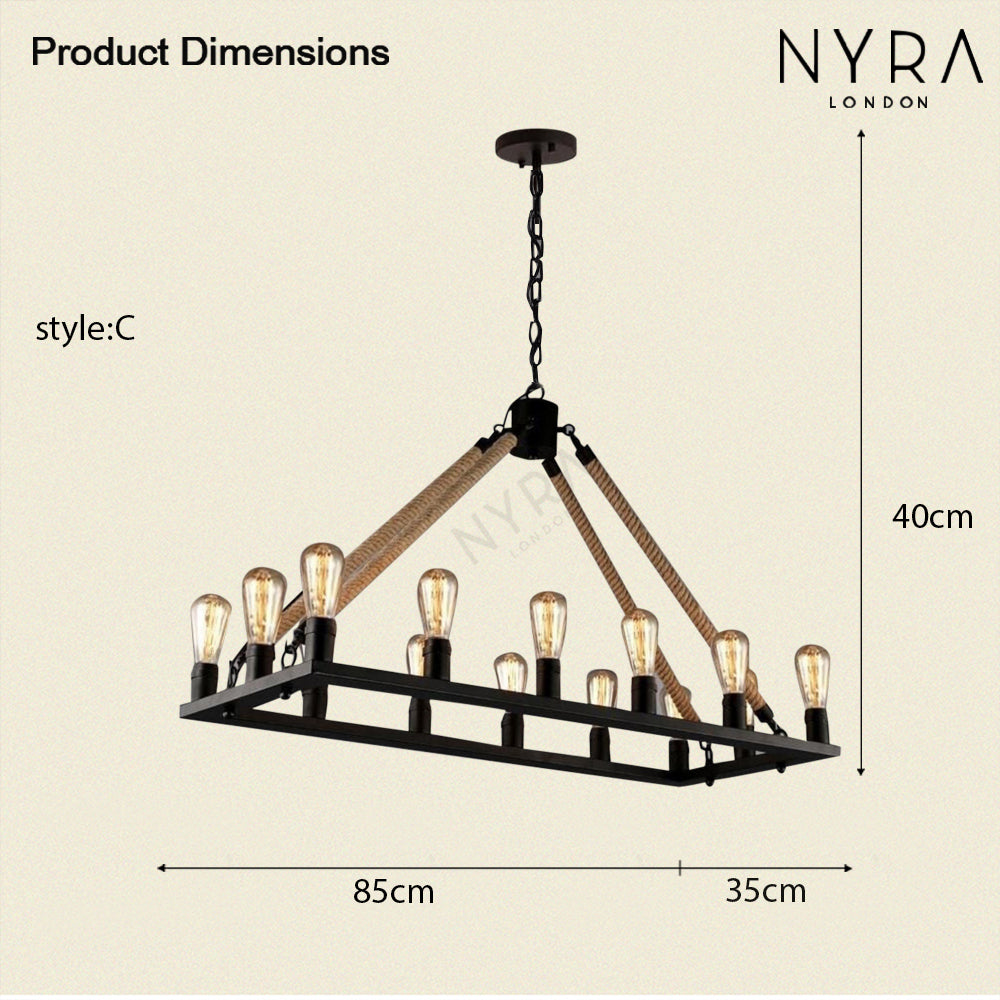Harlow Farmhouse Chandelier - OpalDwell