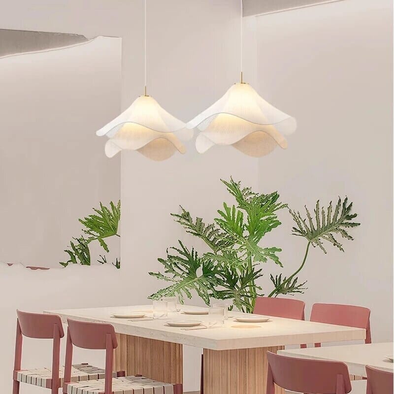 Fleurine French-Style Fabric Floral Chandelier - OpalDwell