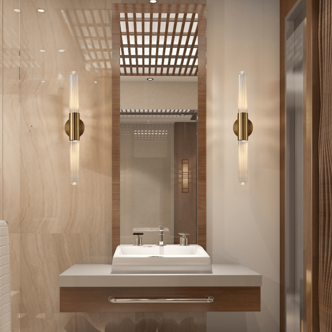 Nova Glass Pole Lamp Nordic Modern Home Lighting Elegance - OpalDwell