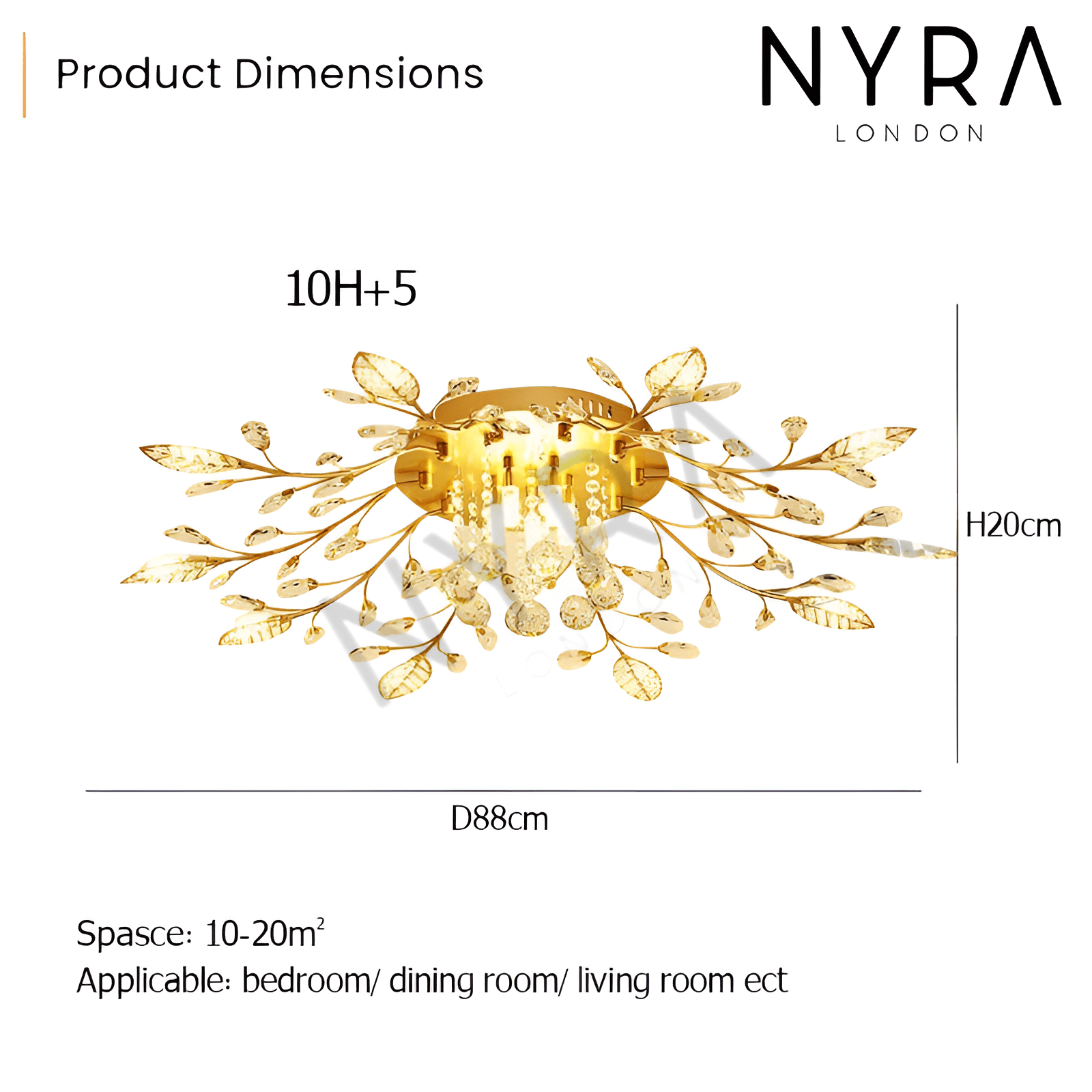 Lunara Floral Wall Chandelier - OpalDwell