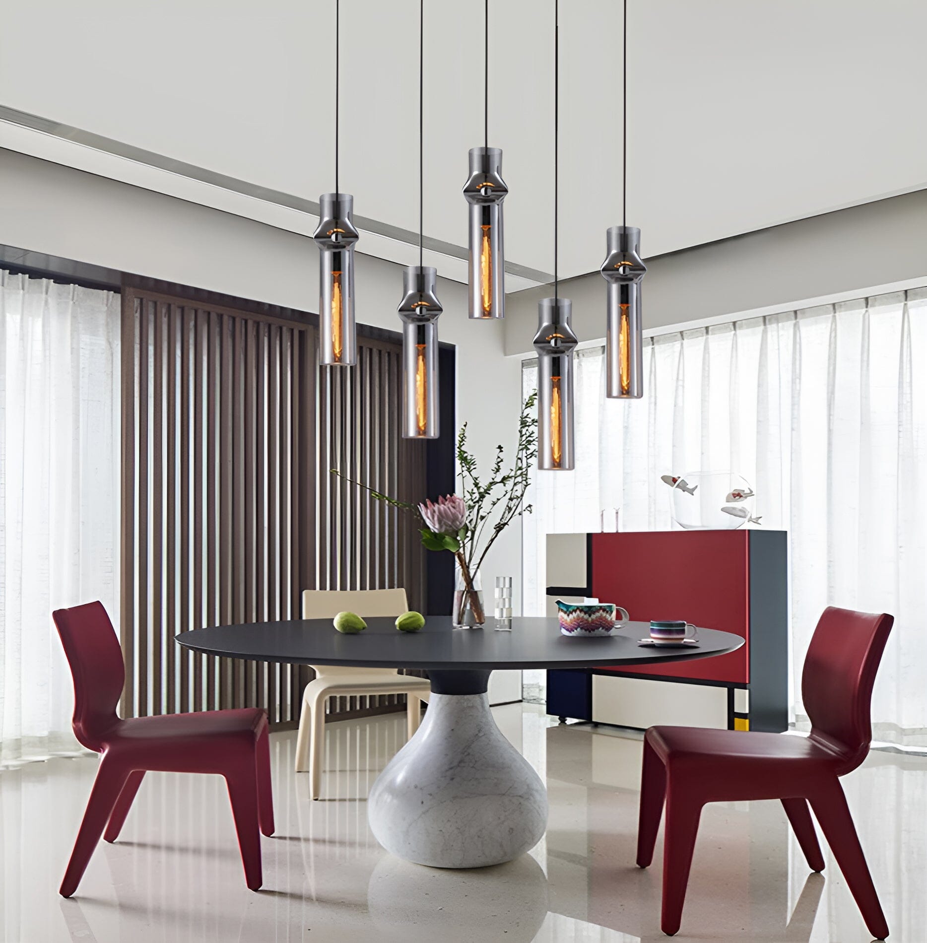 Ashen Flame Pendant Lights - OpalDwell