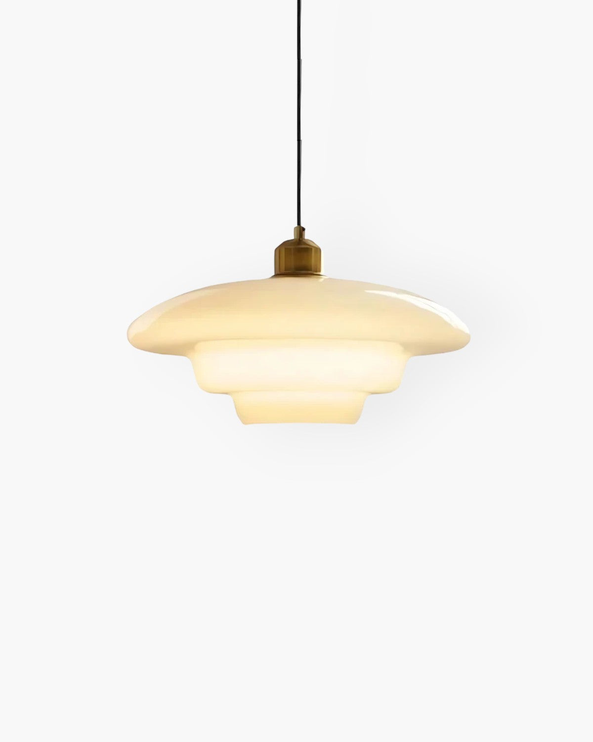 LyraCloud Pendant Light Soft Cloud Opal Glass Glow - OpalDwell