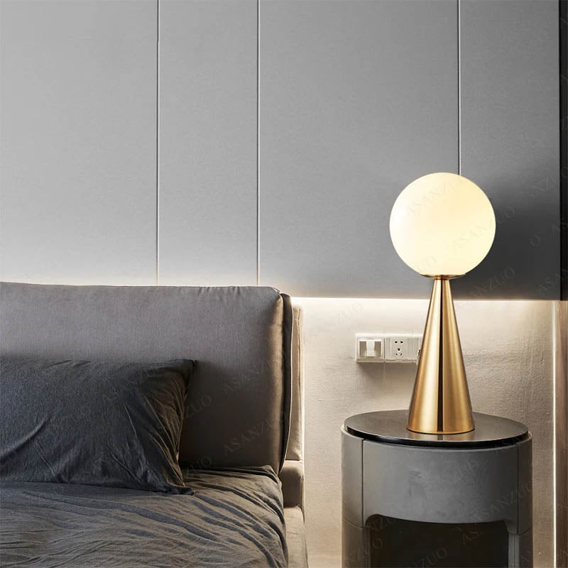 LumaGlow Table Lamp With Modern Bright Energy Efficient LED Lighting - OpalDwell