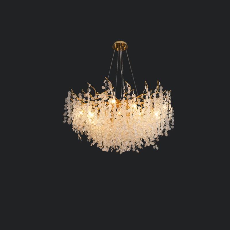 Luxury Crystal Pendant Chandelier For Modern Living Room Lighting OpalDwell