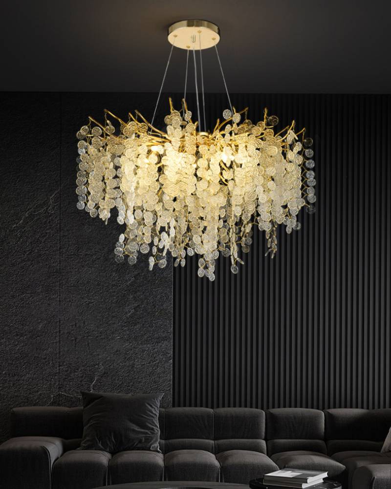 Luxury Crystal Pendant Chandelier For Modern Living Room Lighting OpalDwell