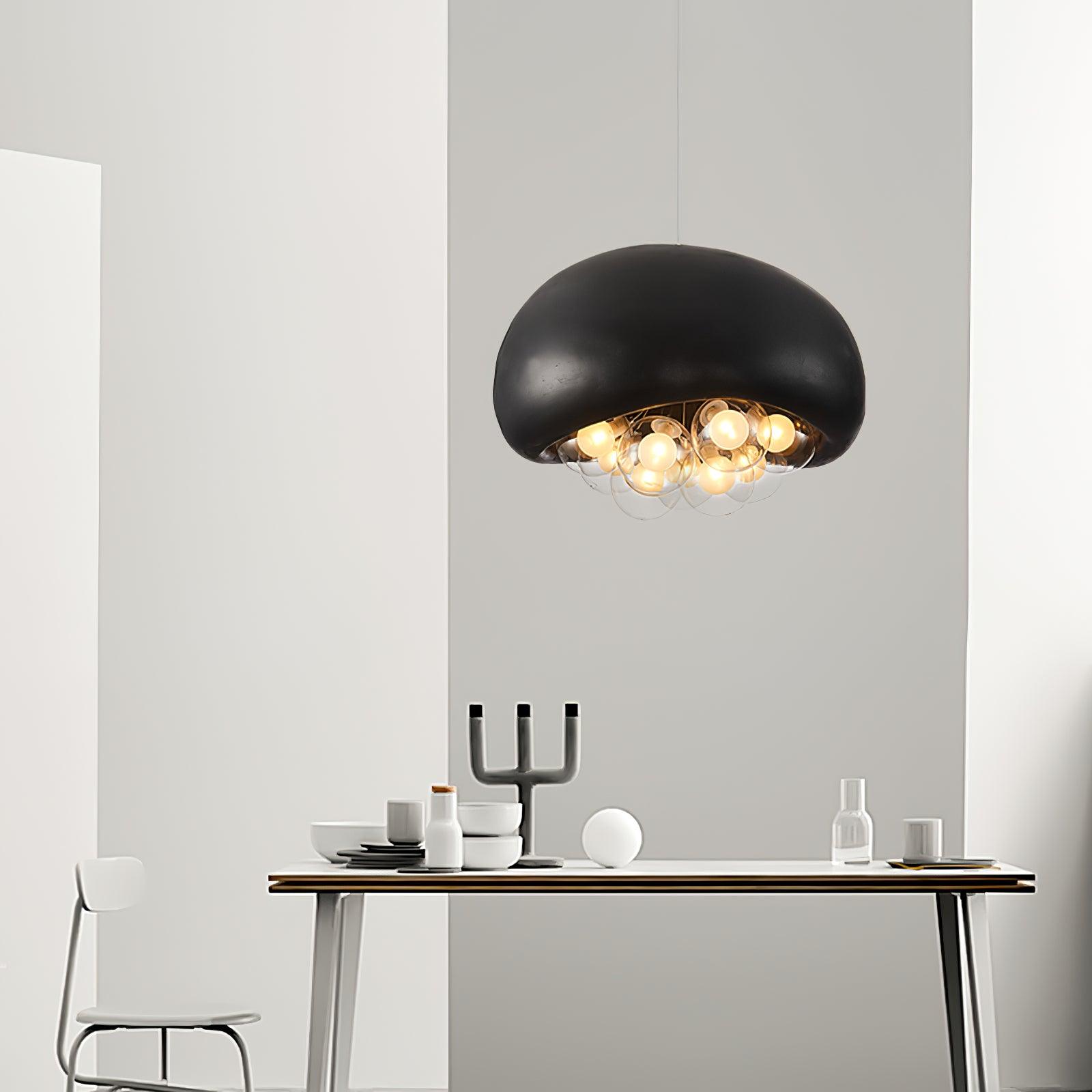 LuminaBubbles Hanging Lamp with Bubble Sphere Design - OpalDwell