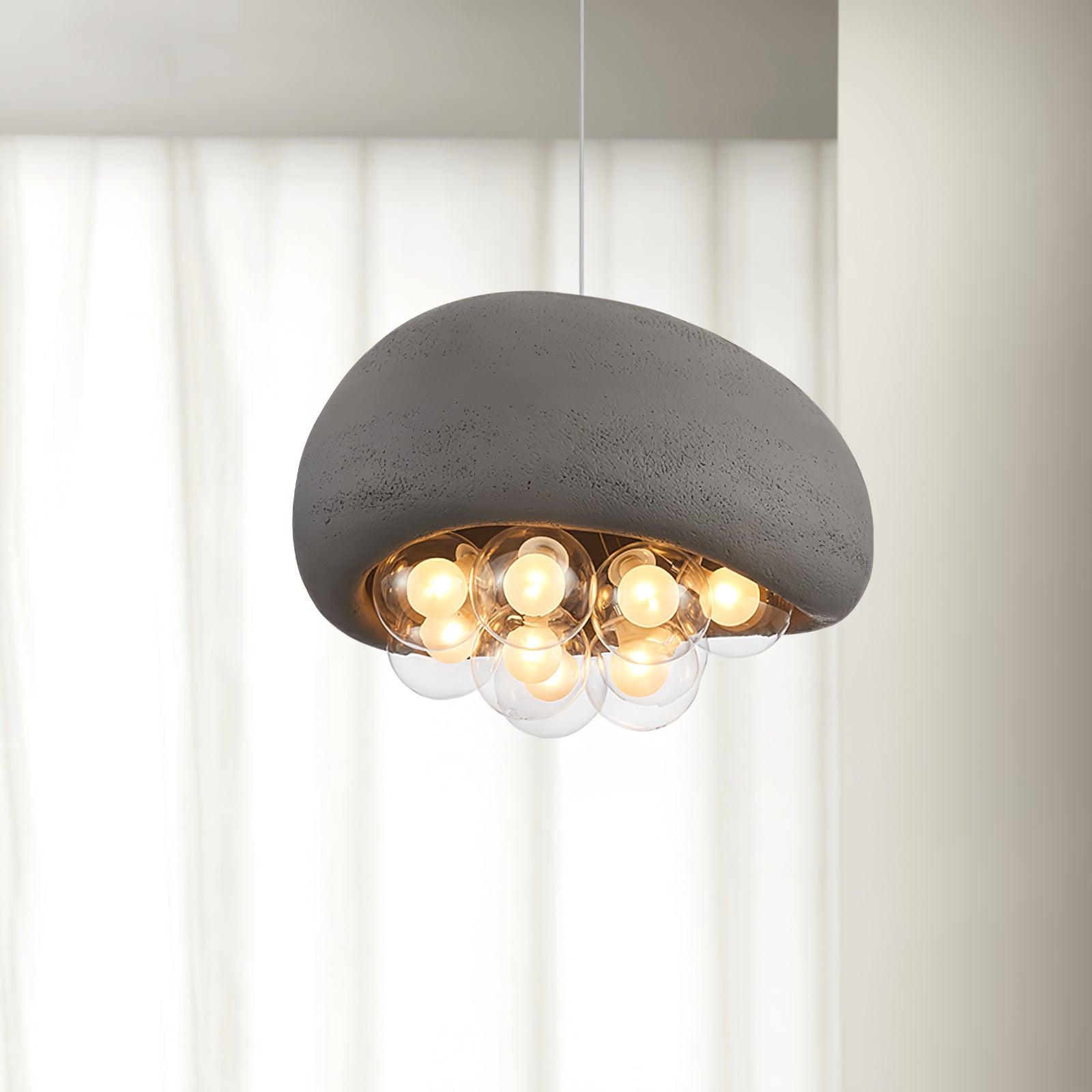 LuminaBubbles Hanging Lamp with Bubble Sphere Design - OpalDwell