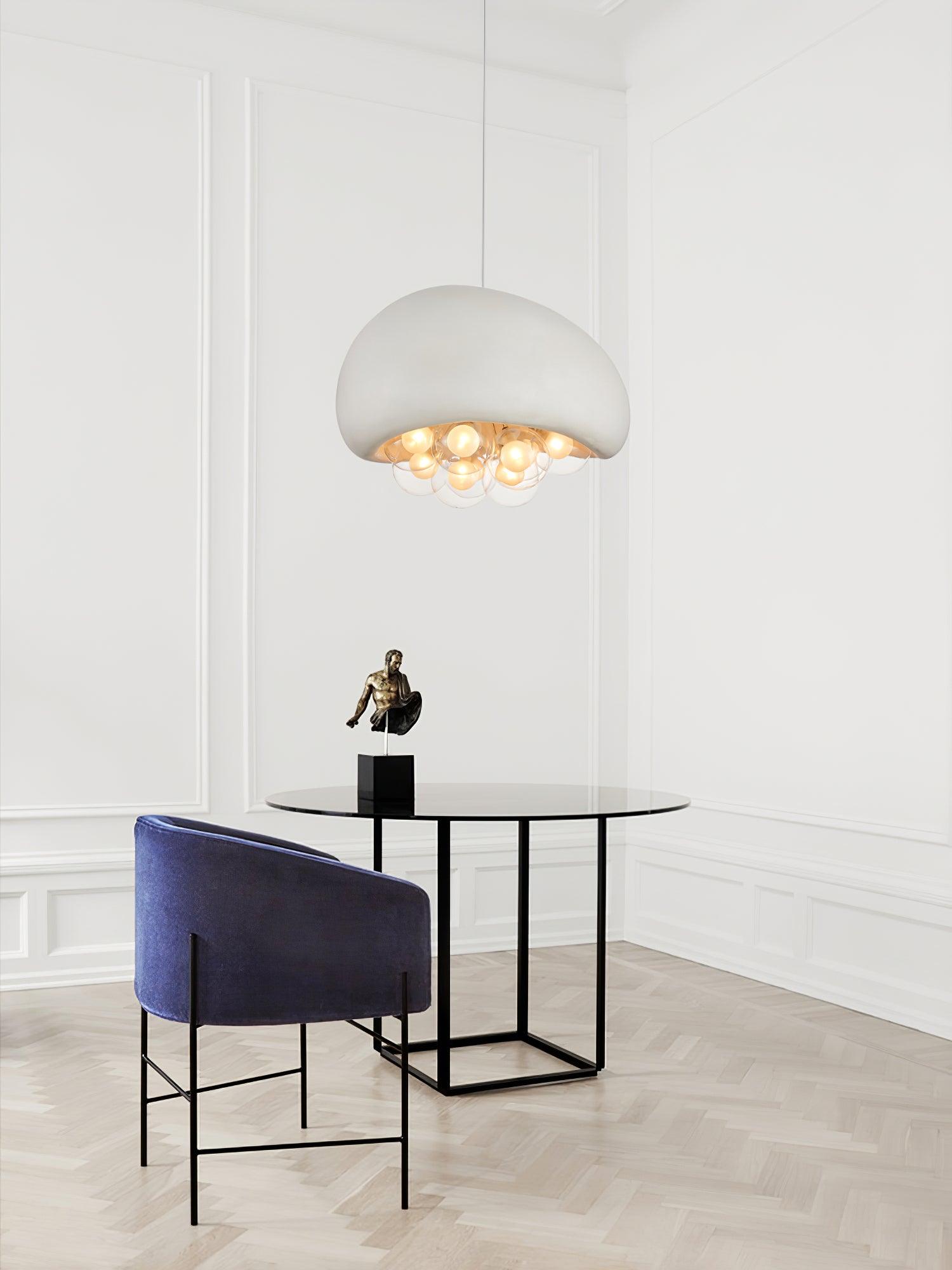 LuminaBubbles Hanging Lamp with Bubble Sphere Design - OpalDwell