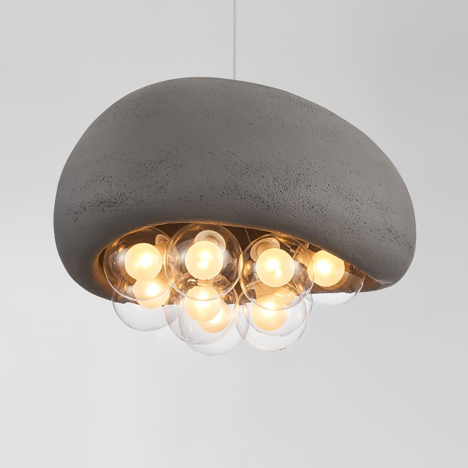 LuminaBubbles Hanging Lamp with Bubble Sphere Design - OpalDwell