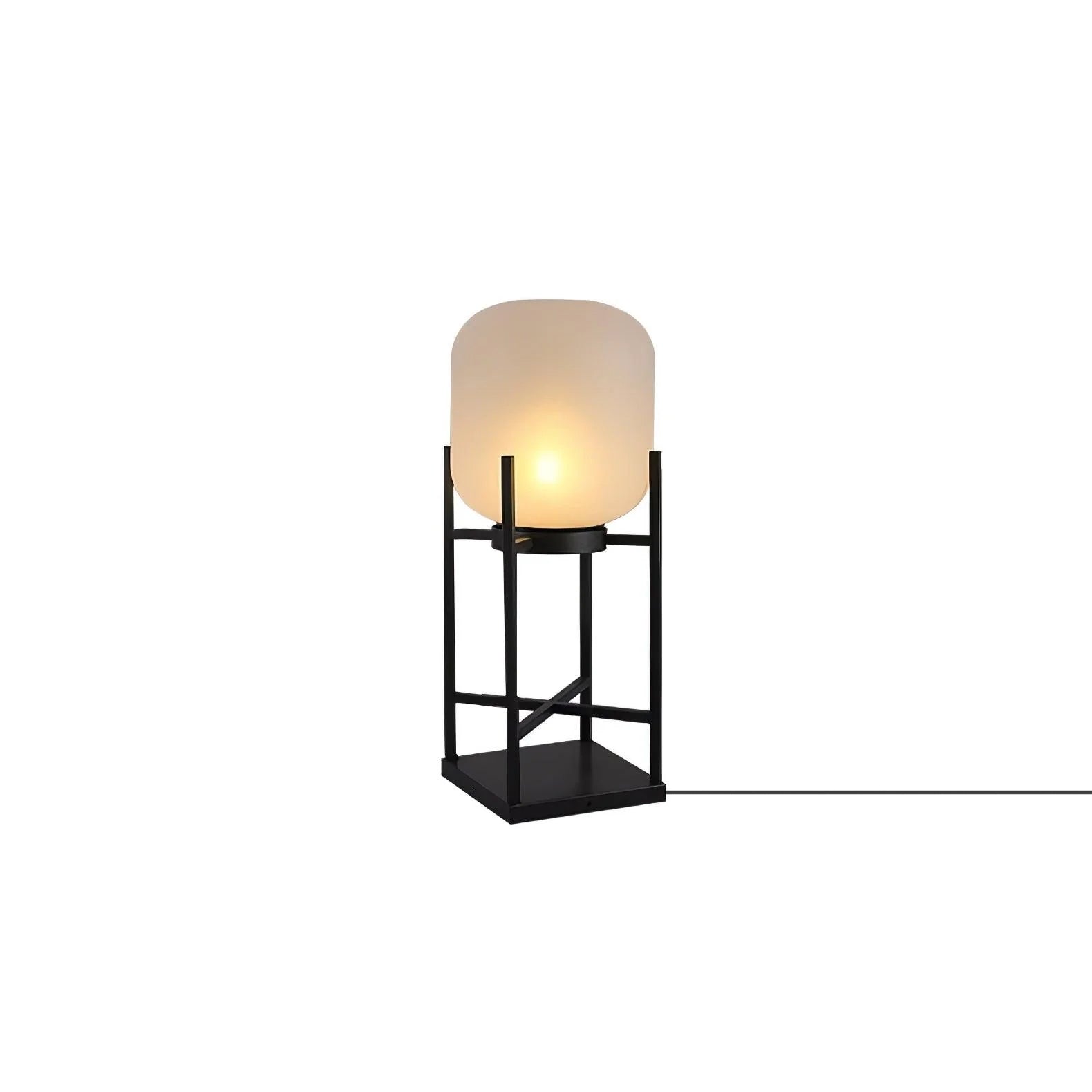 LumaSpry Outdoor Solar Lamp Stainless Steel and Glass - OpalDwell