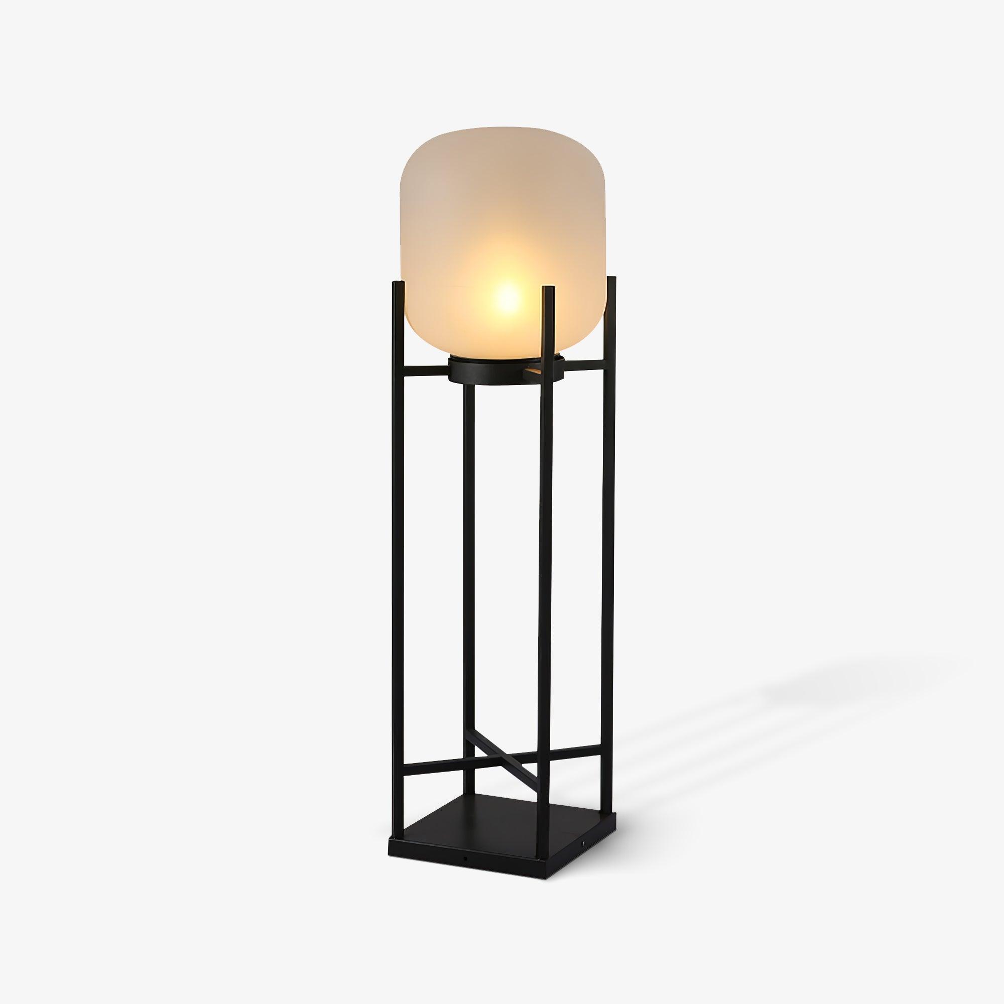 LumaSpry Outdoor Solar Lamp Stainless Steel and Glass - OpalDwell