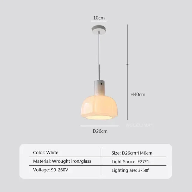 Boreal | LED Nordic Glass Pendant Light | OpalDwell - OpalDwell