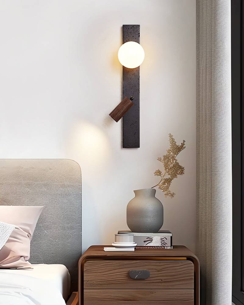 Modern Adjustable Wall Lamp With Rotating Decorative Light - OpalDwell