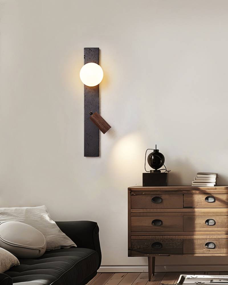 Modern Adjustable Wall Lamp With Rotating Decorative Light - OpalDwell