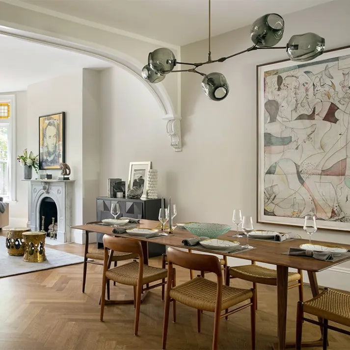 LustraNova Glass Bubble Pendant Light With Branching Arms Ambient Lighting - OpalDwell
