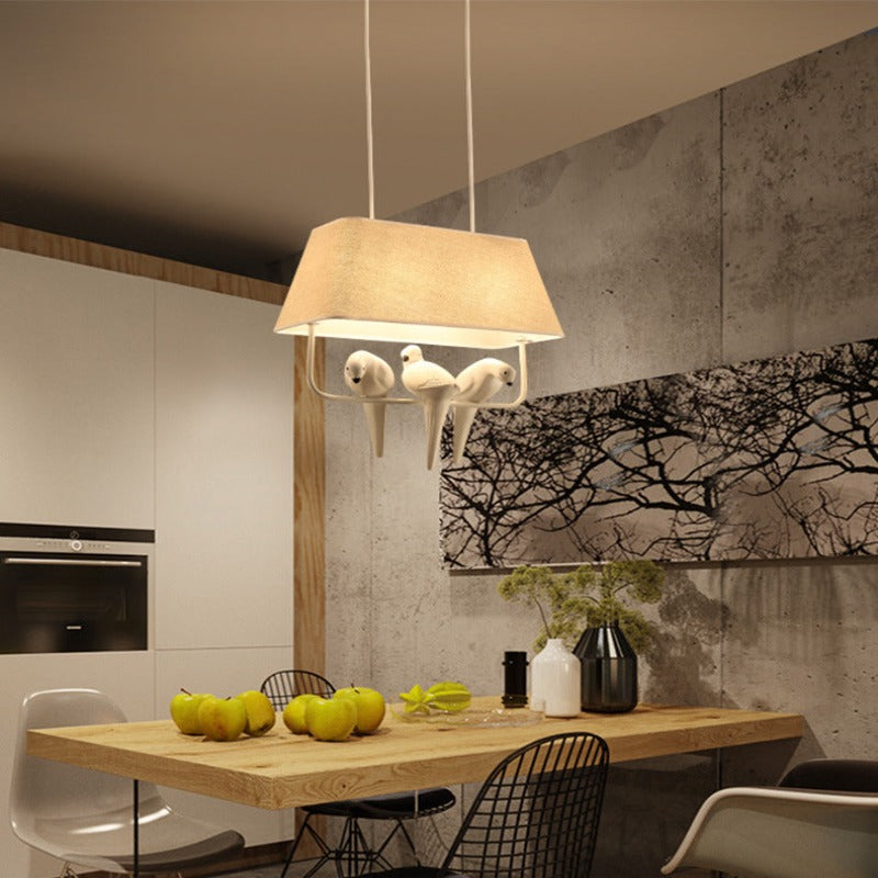 Mariselle | Linen Bird Chandelier | OpalDwell - OpalDwell