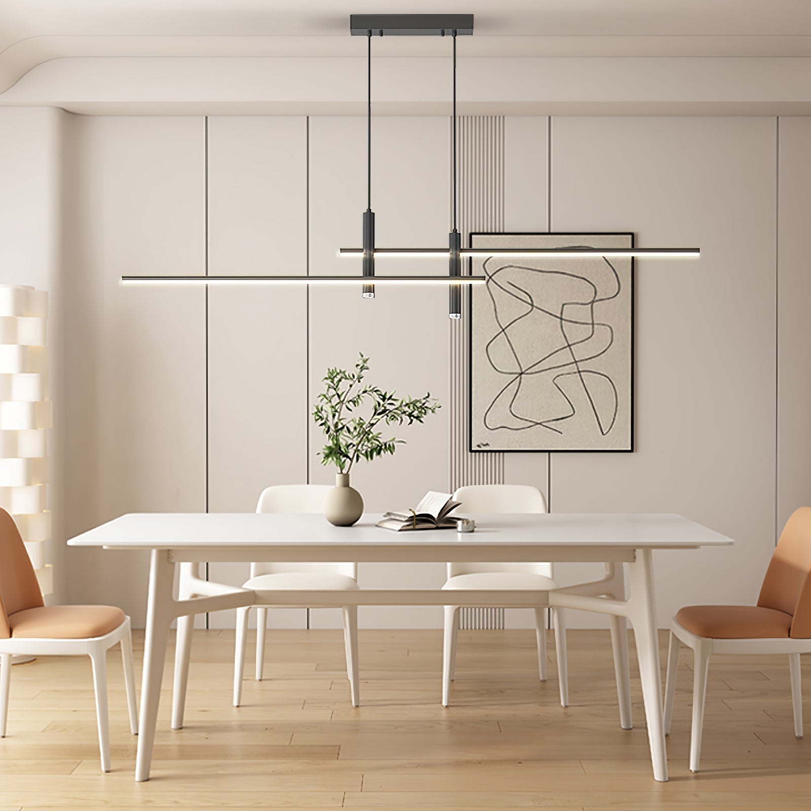 Nexa Linear Pendant Light for Modern Dining Room Lighting - OpalDwell