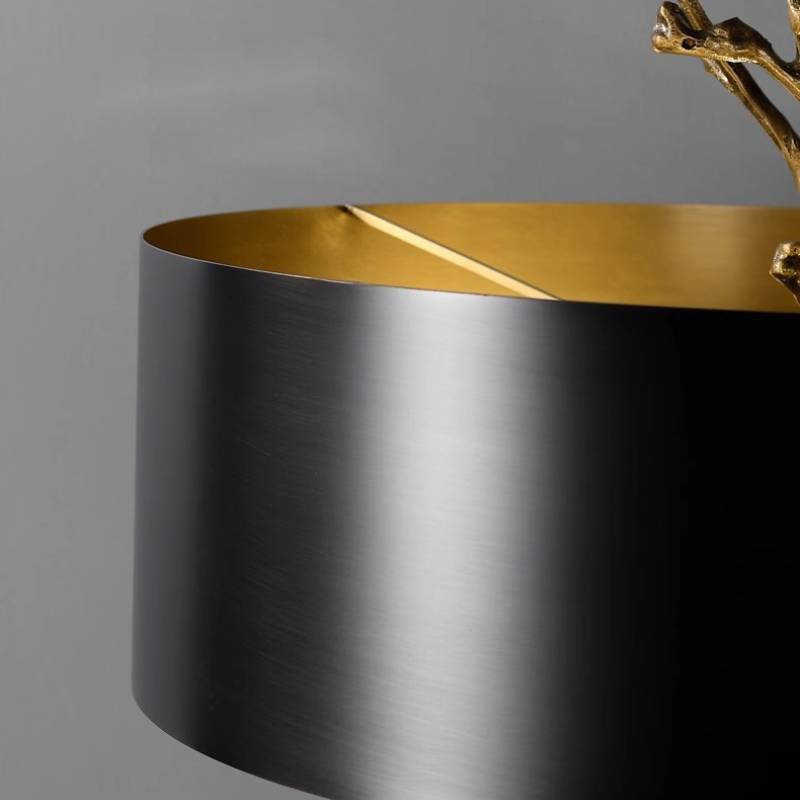 Elegant Marble Base Table Lamp With Black Shade - Modern Designer Lighting - OpalDwell