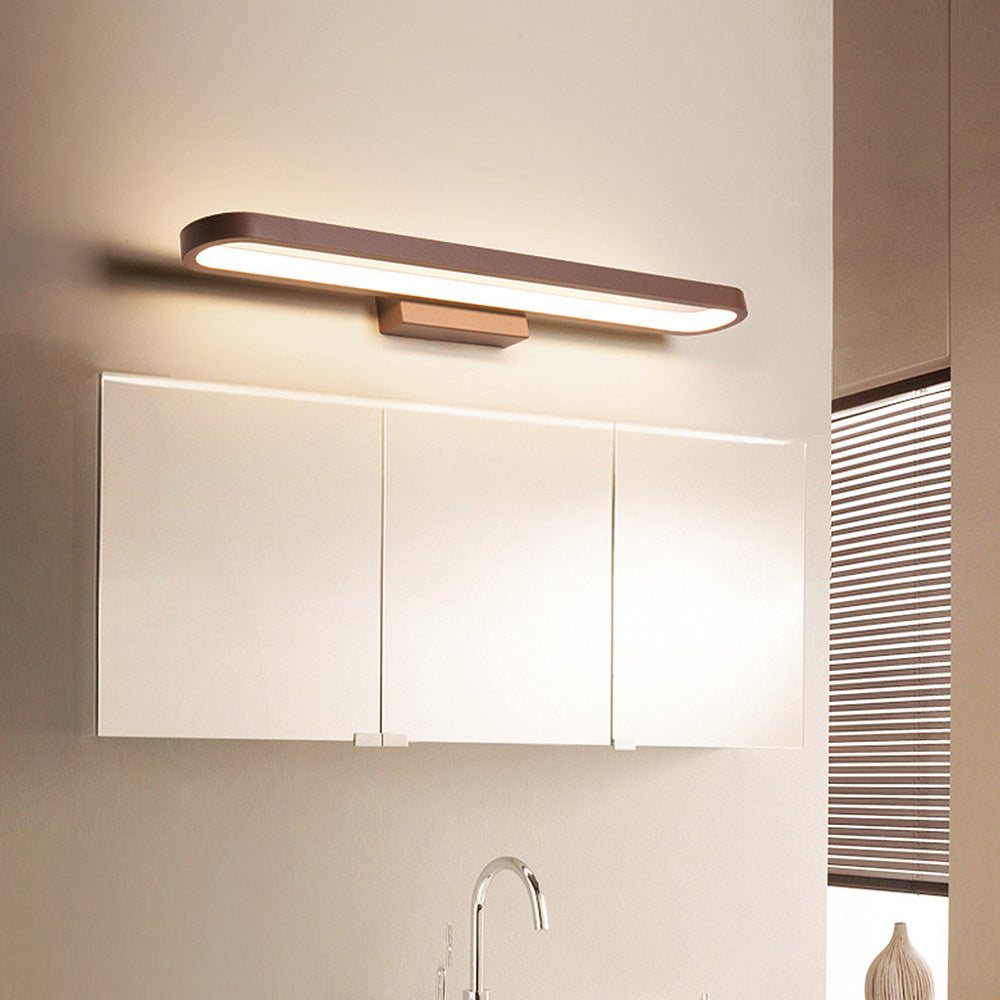 Contemporary Elegance Bathroom Wall Light With Sleek LED Illumination OpalDwell