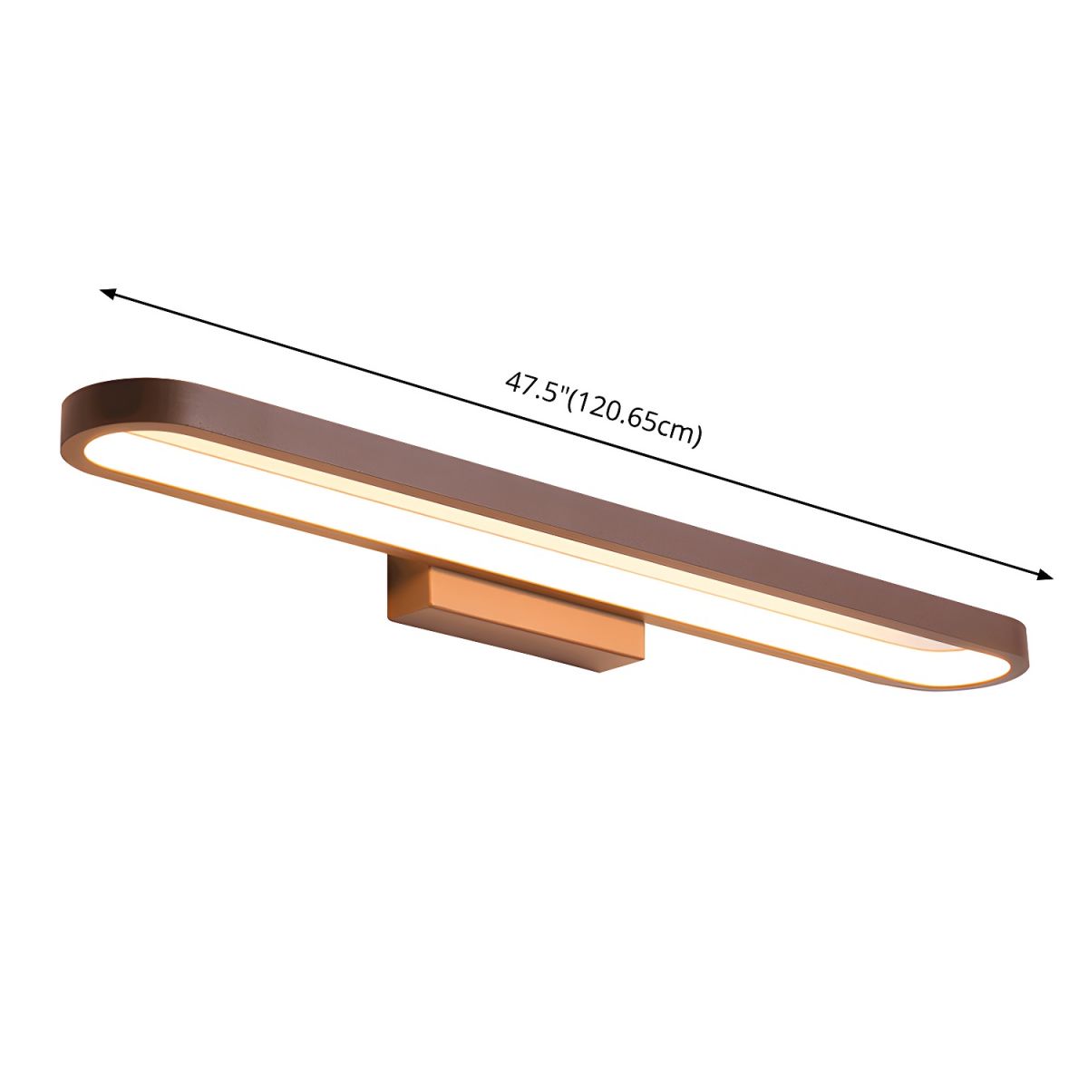 Contemporary Elegance Bathroom Wall Light With Sleek LED Illumination OpalDwell