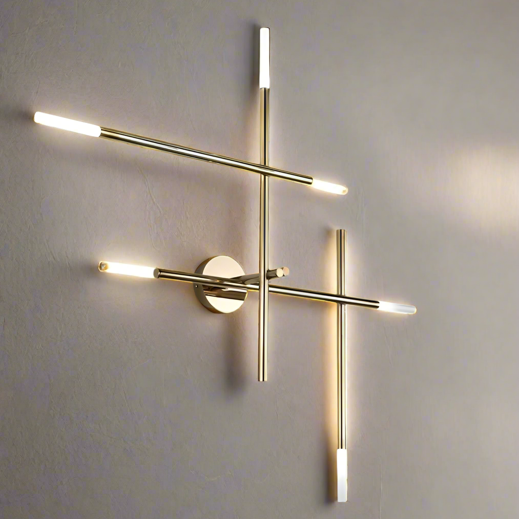 AstraCopper Elegant Modern LED Wall Sconce Light Fixture OpalDwell