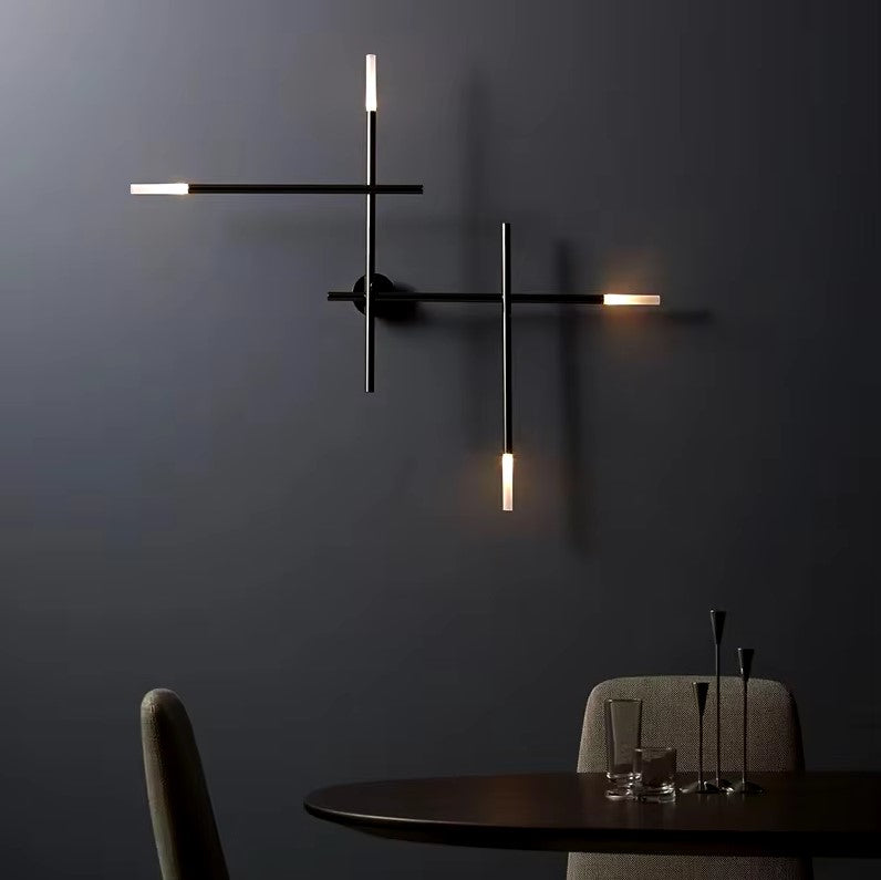 AstraCopper Elegant Modern LED Wall Sconce Light Fixture OpalDwell