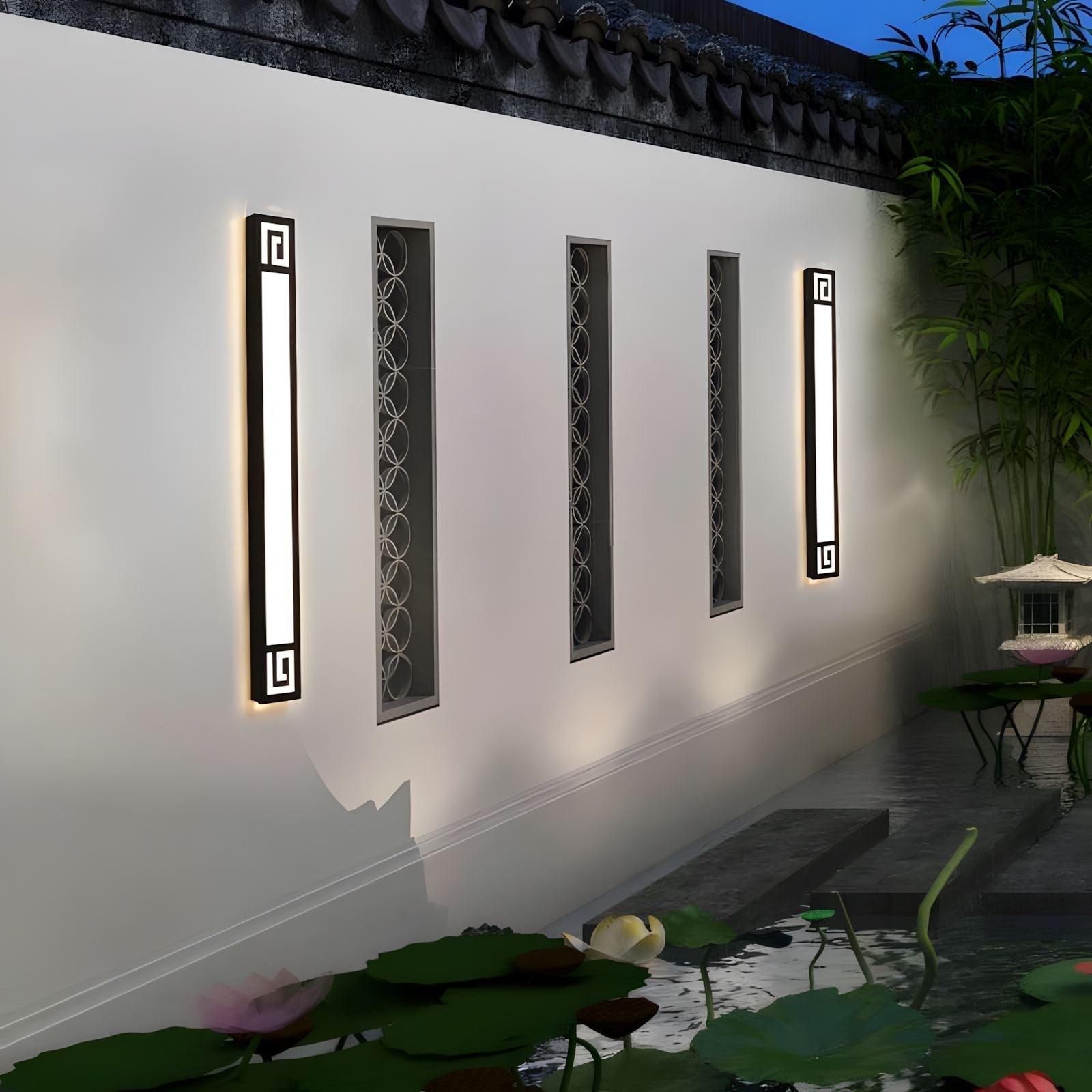 Aurelume Elegant Waterproof Outdoor Wall Sconce With LED Illumination - OpalDwell