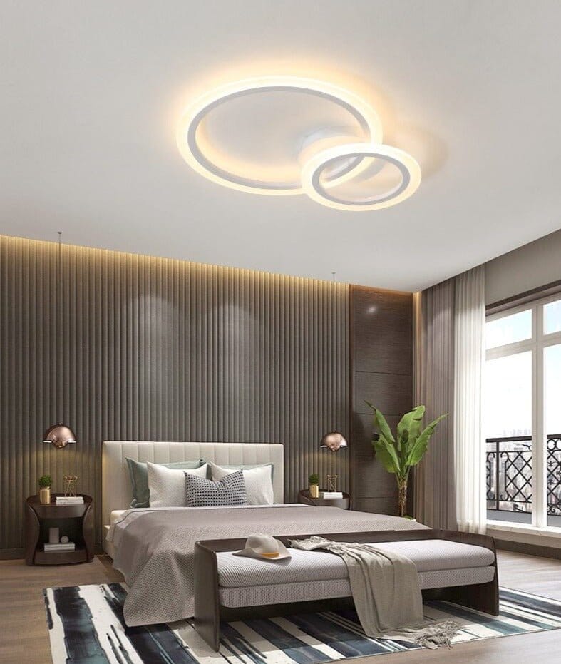 NovaLux Modern Sleek LED Flush Mount Ceiling Light Fixture OpalDwell