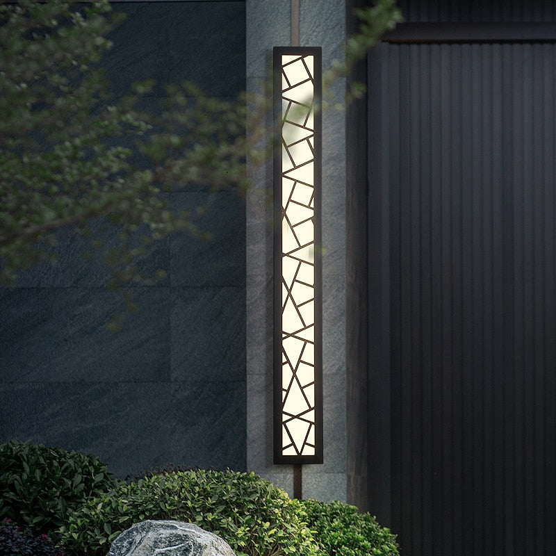 NovaGlow Chic IP65 Waterproof Outdoor Wall Sconce With LED Lighting - OpalDwell