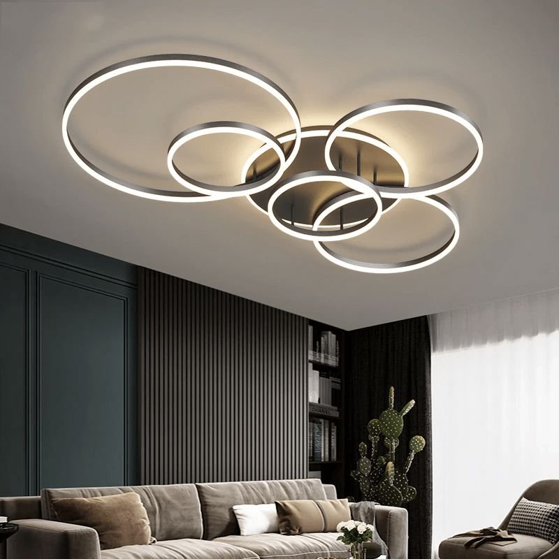 LumaNova Stylish Modern Dimmable LED Dining Room Ceiling Chandelier OpalDwell