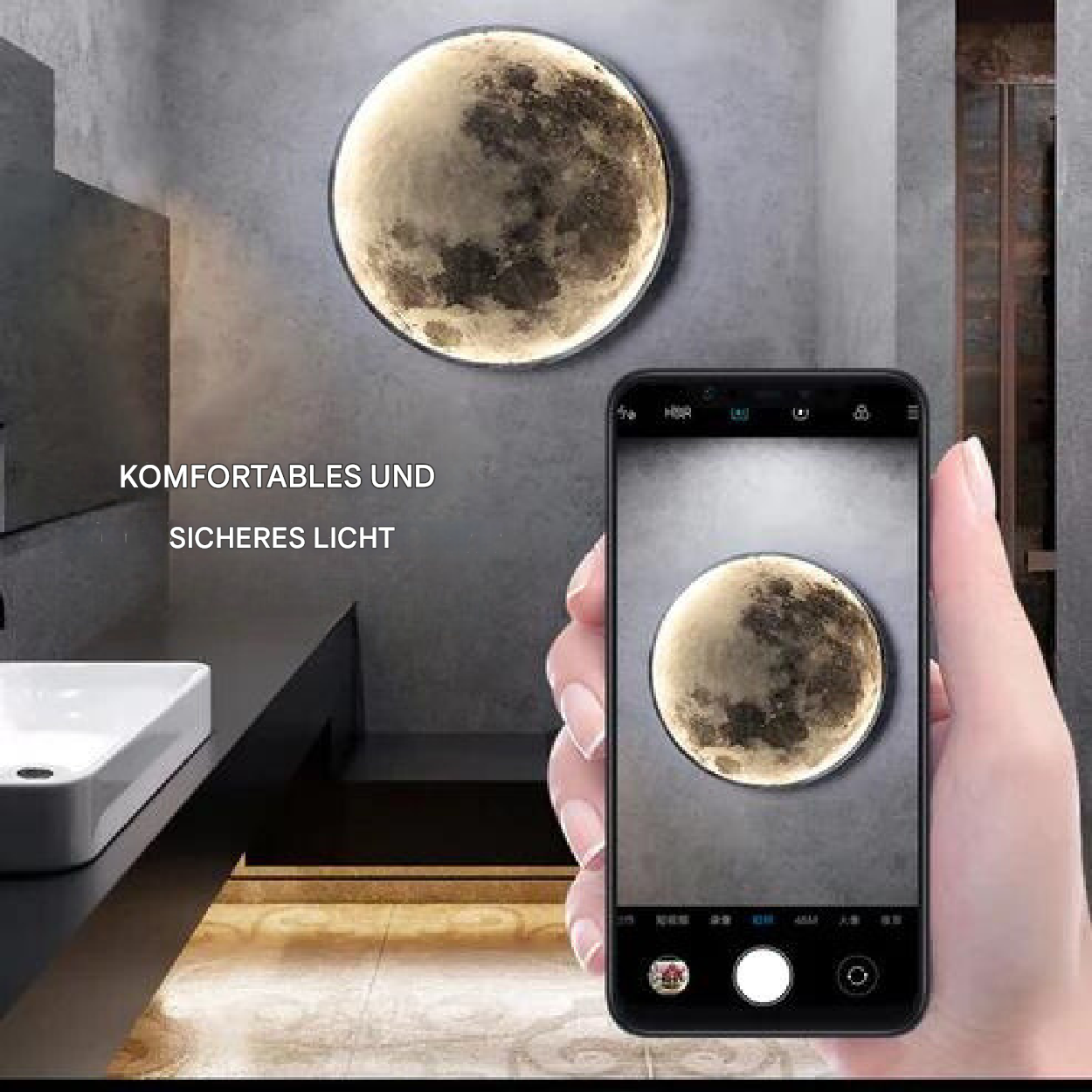 Noctara Moon Atmosphere Lamp Dimmable Ambient Light for Bedroom and Living Room - OpalDwell