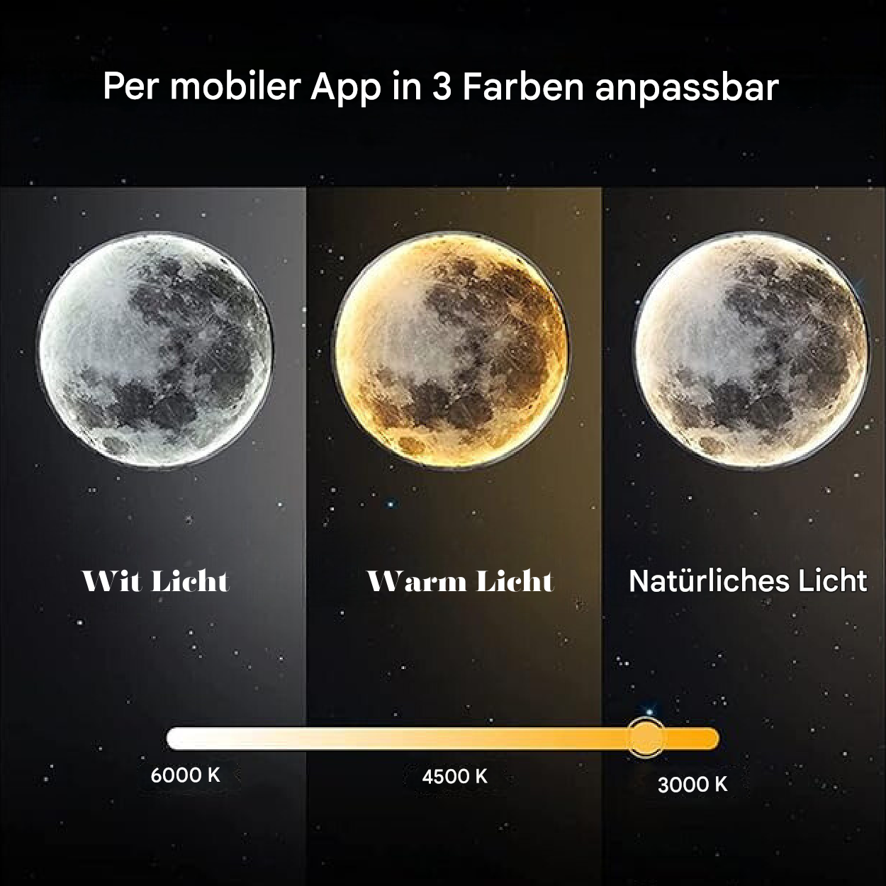 Noctara Moon Atmosphere Lamp Dimmable Ambient Light for Bedroom and Living Room - OpalDwell