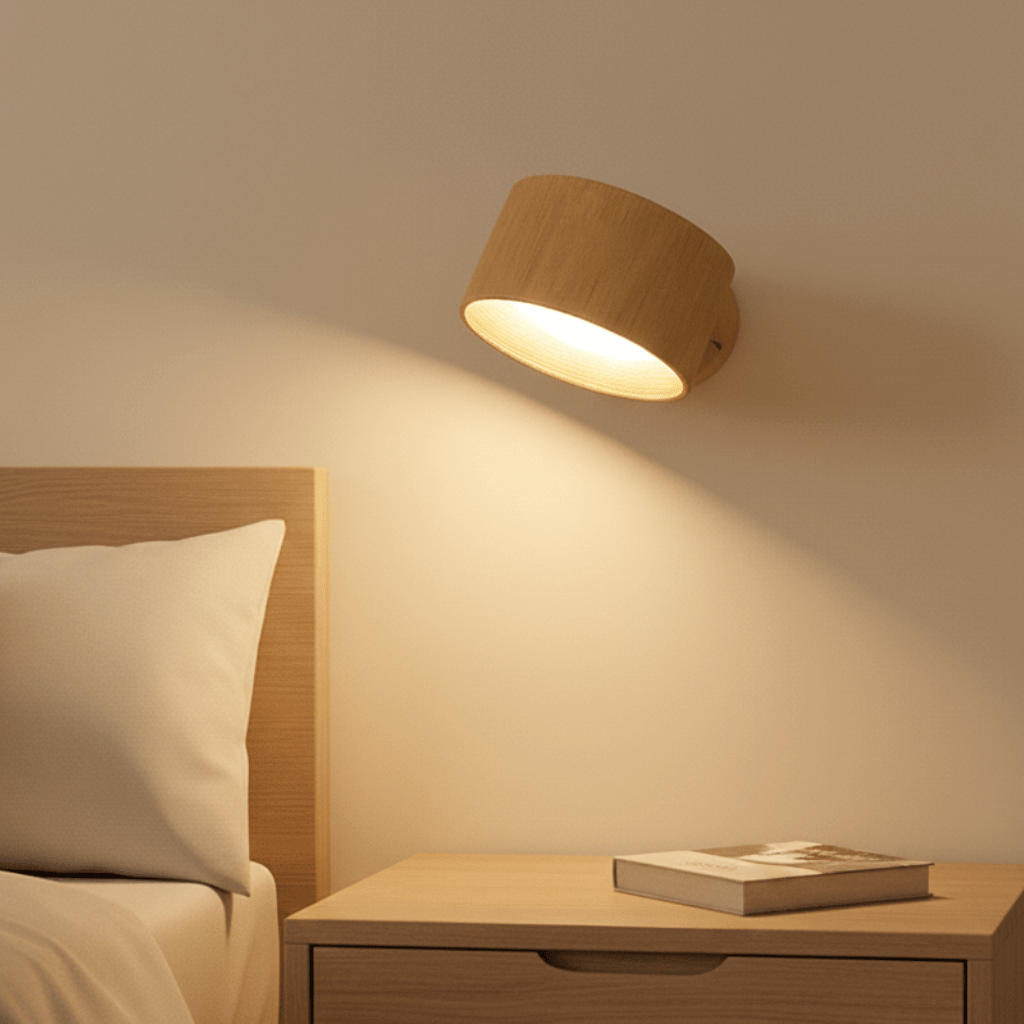 Wireless Rechargeable Wall Light With Nordic LED Design And Remote Dimming - OpalDwell