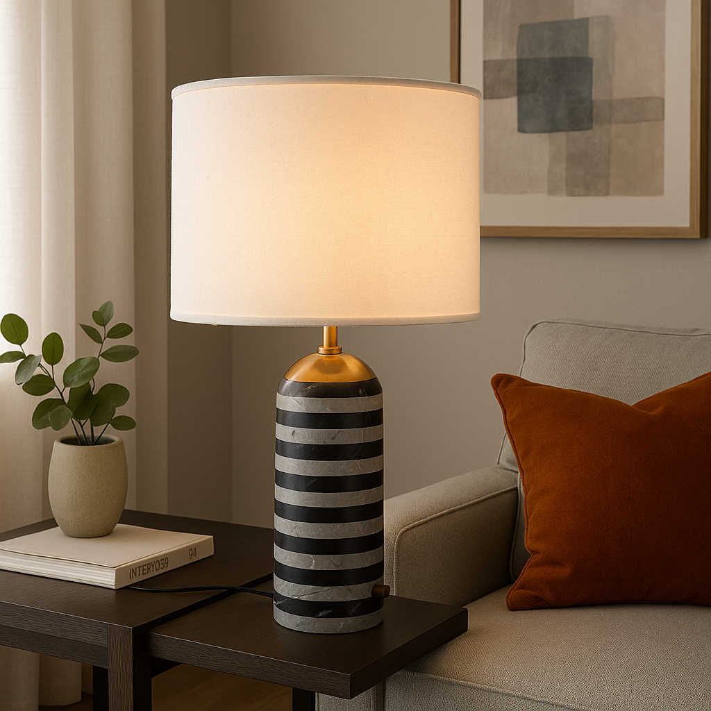 Luxury Marble Table Lamp for Modern Decorative Light - OpalDwell