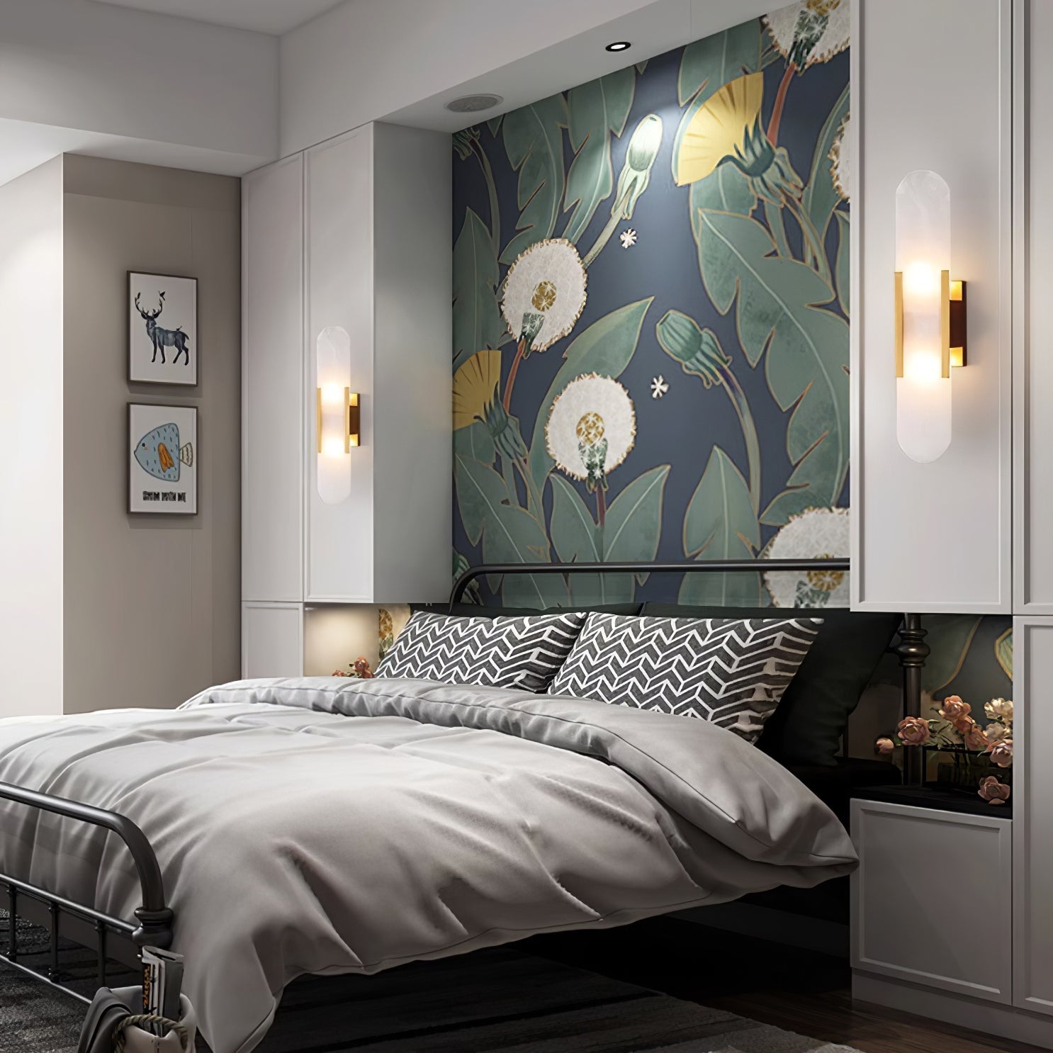Lunara | Luxury Alabaster Wall Lamp with Warm Glow - OpalDwell