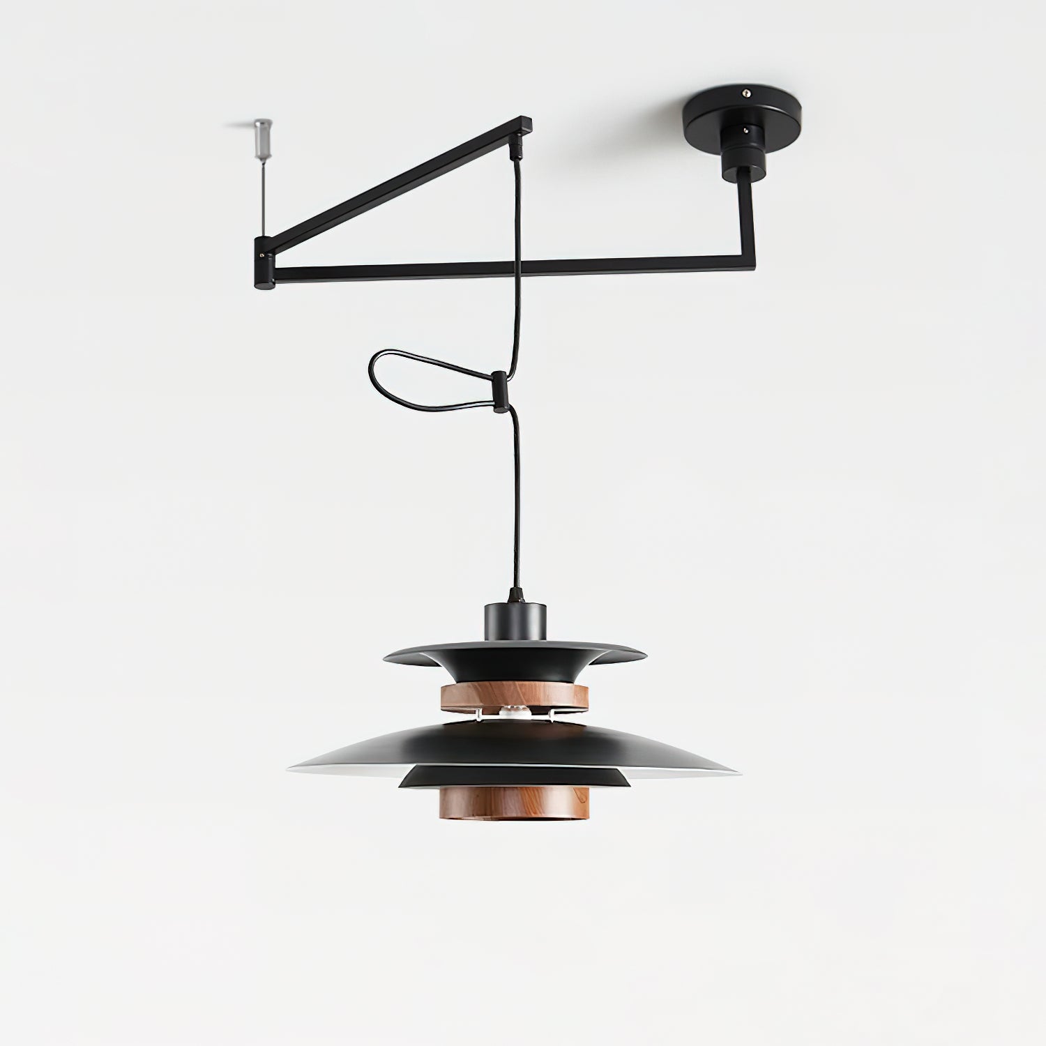 Solva Swivel Arm Pendant Lamp With Four Shades Nordic Style - OpalDwell