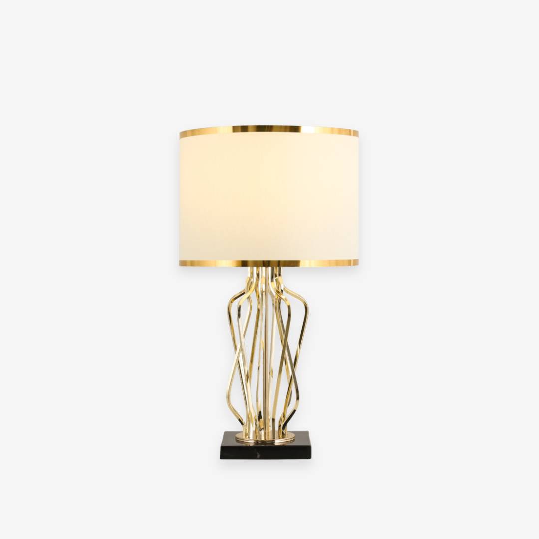 Gold Luxury Table Lamp For Modern Bedside And Living Room Lighting - OpalDwell