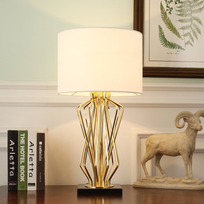 Gold Luxury Table Lamp For Modern Bedside And Living Room Lighting - OpalDwell