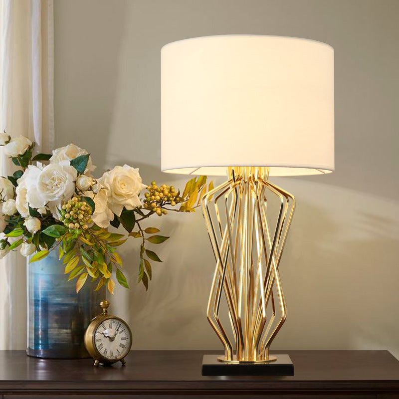 Gold Luxury Table Lamp For Modern Bedside And Living Room Lighting - OpalDwell