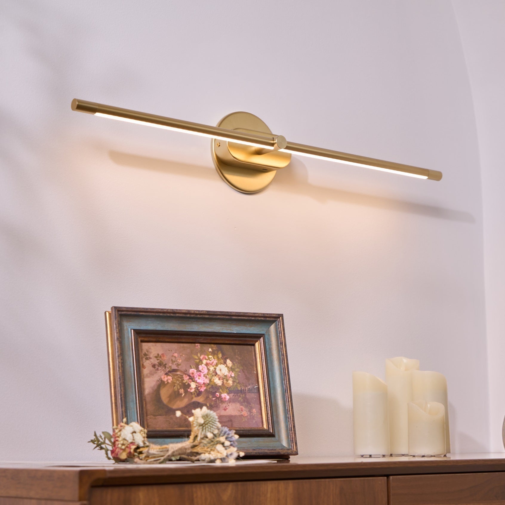 AstraLume | Minimalist Linear Rechargeable Wall Lamp - OpalDwell