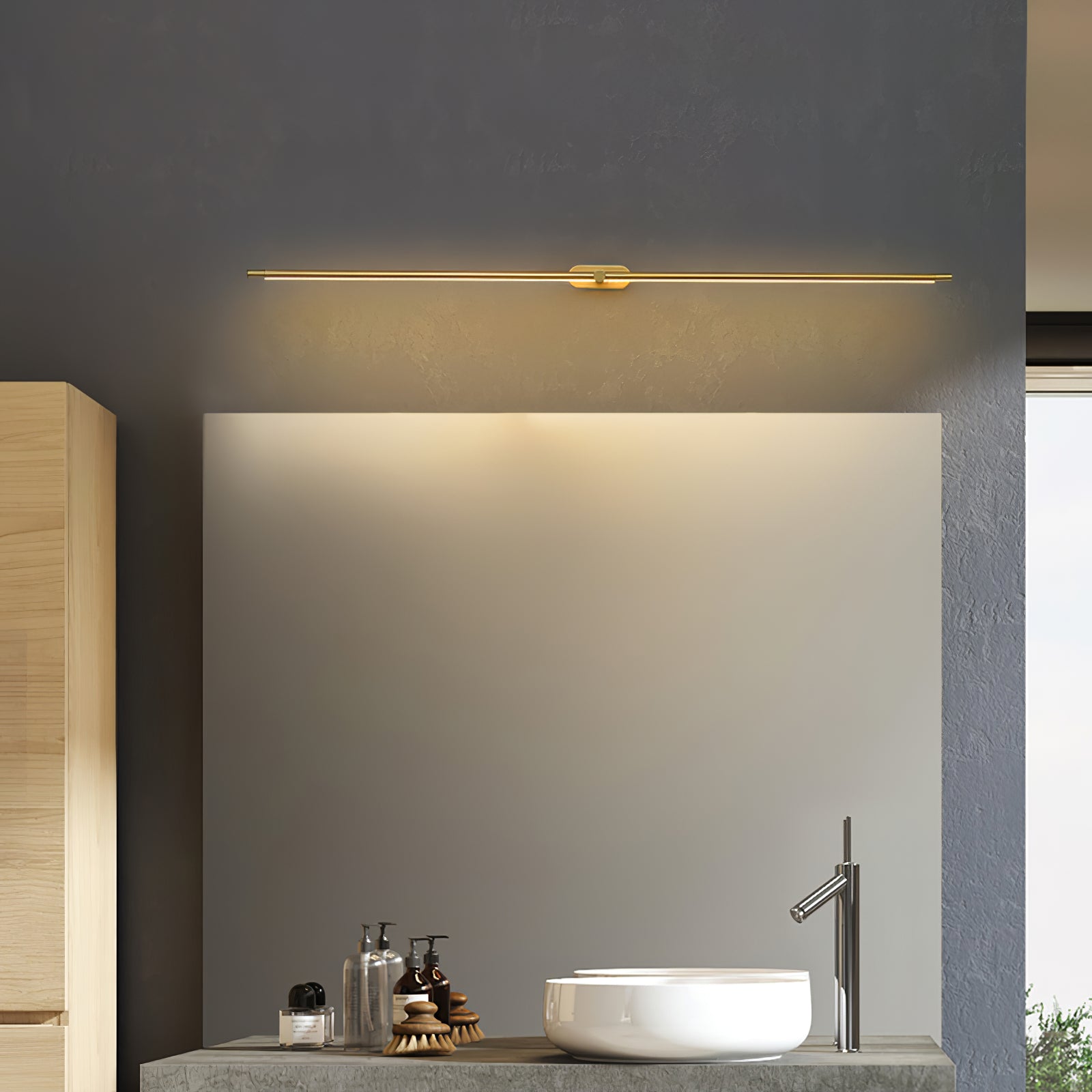 AstraLume | Minimalist Linear Rechargeable Wall Lamp - OpalDwell