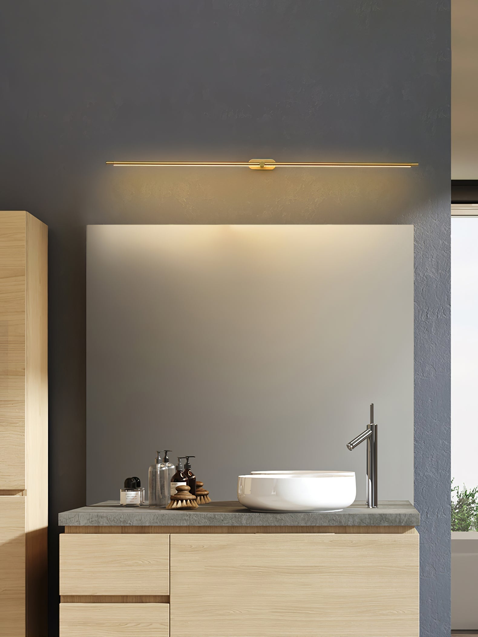 AstraLume | Minimalist Linear Rechargeable Wall Lamp - OpalDwell