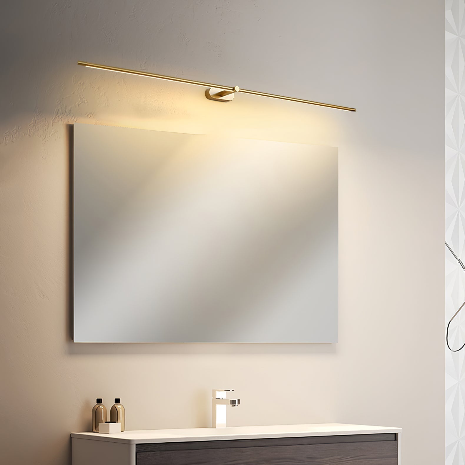 AstraLume | Minimalist Linear Rechargeable Wall Lamp - OpalDwell